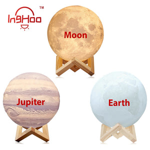 3D Moon Light X01 - LED Lamp