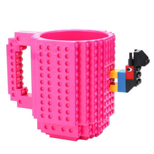 350ml Creative Coffee Mug Travel Cup Kids Adult Cutlery Lego Mug Drink Mixing Cup Dinnerware Set for Child